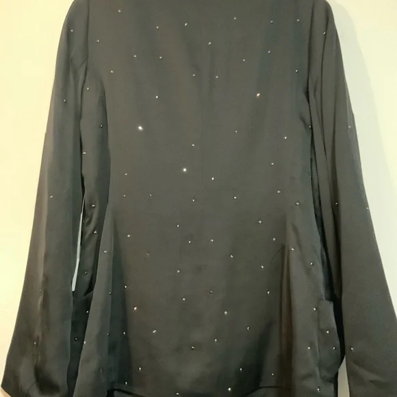 Allen B by Allen Schwartz - Black Blazer with Studded Details NWT Size Large - Picture 6 of 6